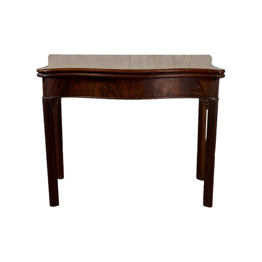 Georgian Chippendale Mahogany card table, c. 1775
