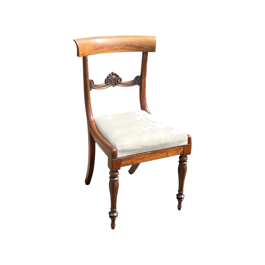 Regency Rosewood chair, nicely carved details, c. 1825