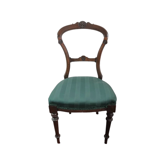 Victorian Walnut balloon back chair, c. 1880