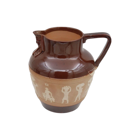 Doulton Lambeth Stoneware Egyptian Revival jug