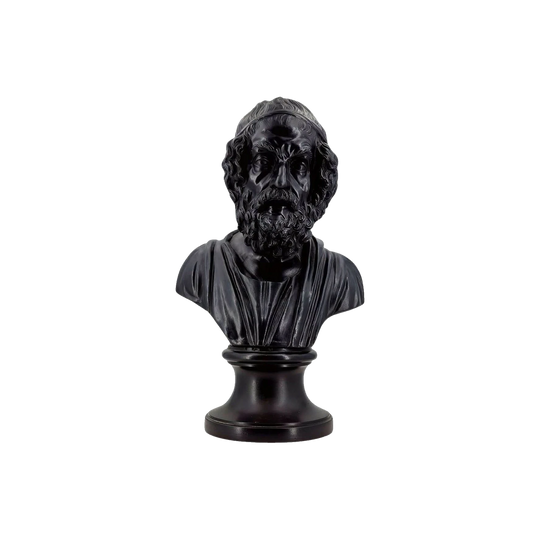 Fine Library Bust of Homer, Marked Wedgwood & Bentley