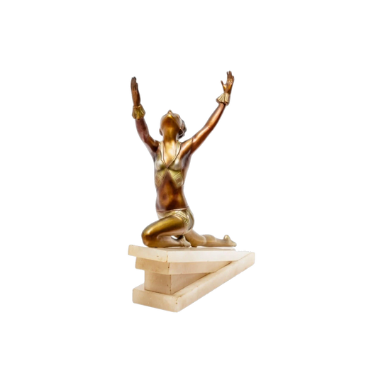 Art Deco figure of a young woman