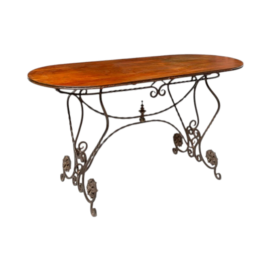 1920 French wrought iron centre table