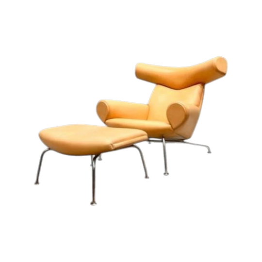Ox Chair and Otttoman