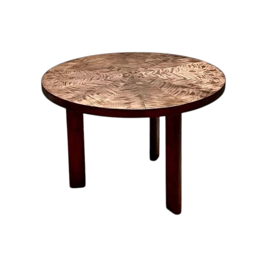 Scandi veneer side table