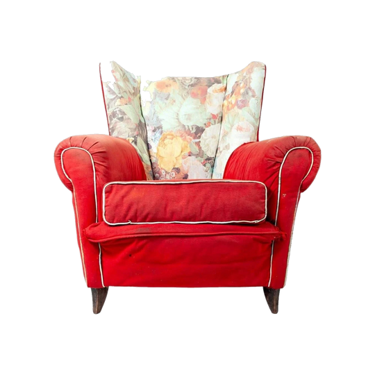 1950s European Wingback Chair "Lisbeth" – Timber Restoration and Upholstery Included
