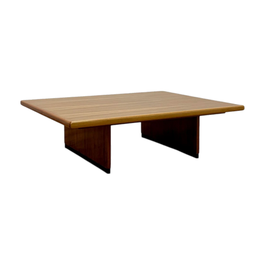 Vintage Australian Oversized Mid-Century Coffee Table, Custom-Built in Walnut & Tasmanian Oak, 1970s–1980s