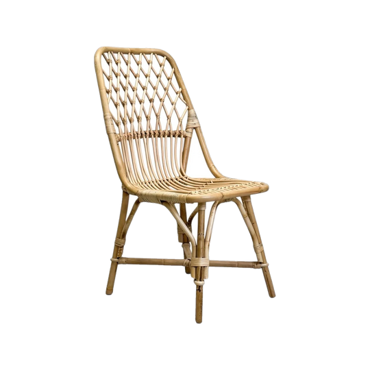 Retro Woven Cane Chair
