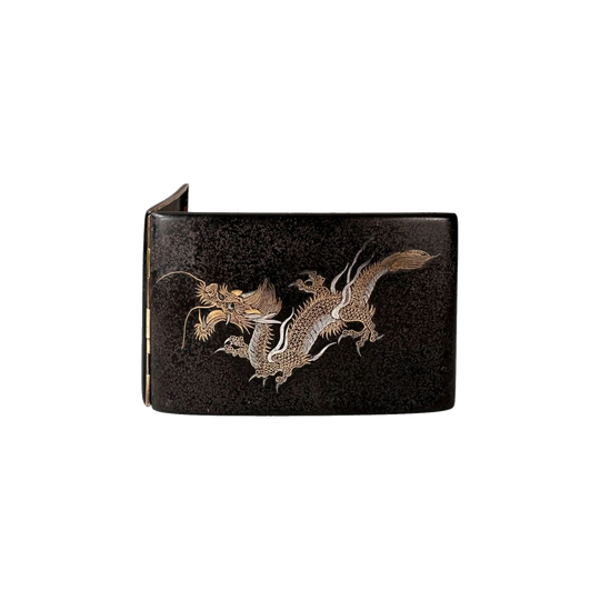 Japanese Cigarette Case - Damascene Komai Style