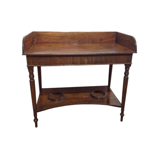 Late Georgian mahogany washstand/ side table, c. 1820