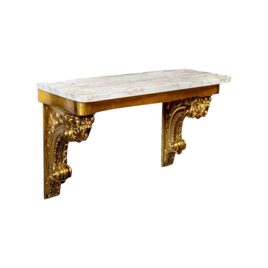 French Rococo style Marble top console
