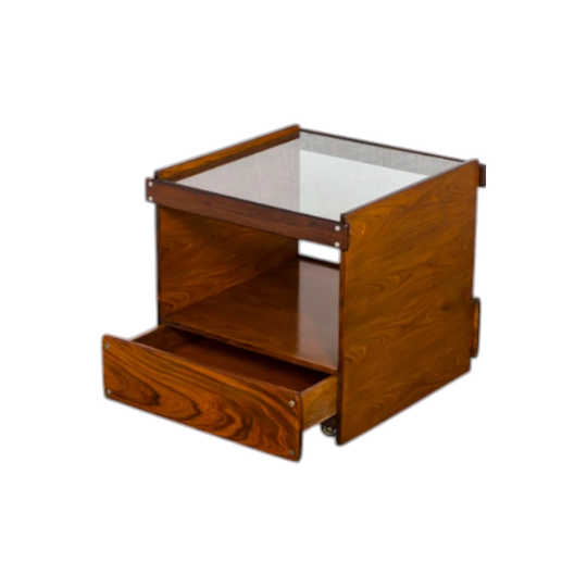 Sergio Rodrigues Brazilian Rosewood Side Table, Brazil