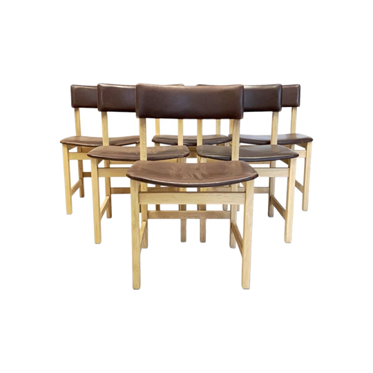Danish No. 246 Farstrup Oak Dining Chairs