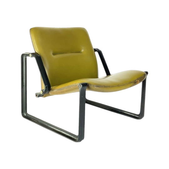 Lobby Lounge Chair by Jorge Zalszupin for L’Atelier, Brazil – Original Upholstery, Steel Frame