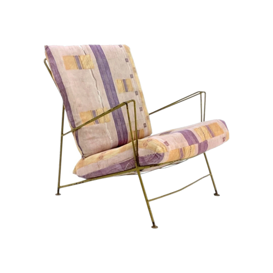 1950s Brazilian Steel Outdoor Chair