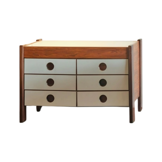 Jorge Zalszupin Chest of Drawers with White Laminex