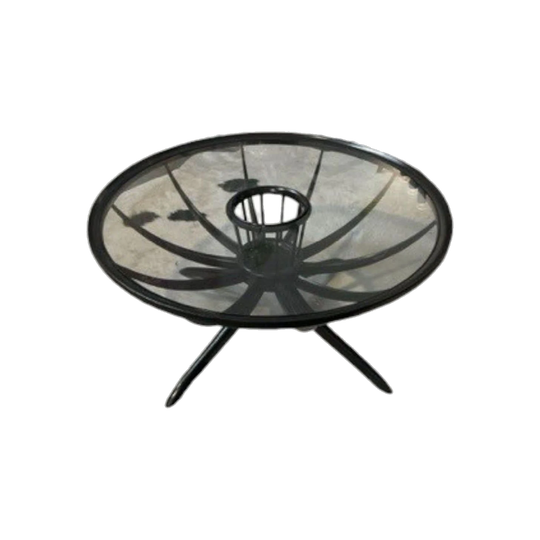 Giuseppe Scapinelli Aranha (Spider) Table, Brazil – Glass and Ebonised Wood
