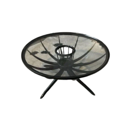 Giuseppe Scapinelli Aranha (Spider) Table, Brazil – Glass and Ebonised Wood