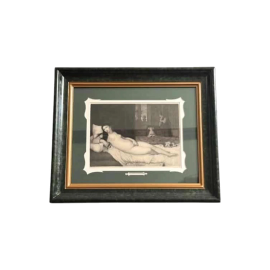 Antique Framed Print — Venus Couchee, c. 1875