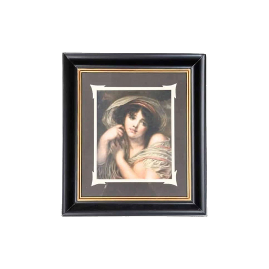Framed Antique Lithograph 'Contented', c.1910