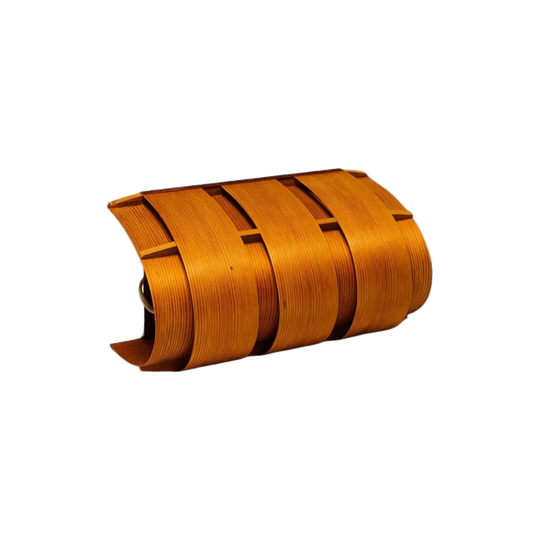 Curved Pine Wall Sconce