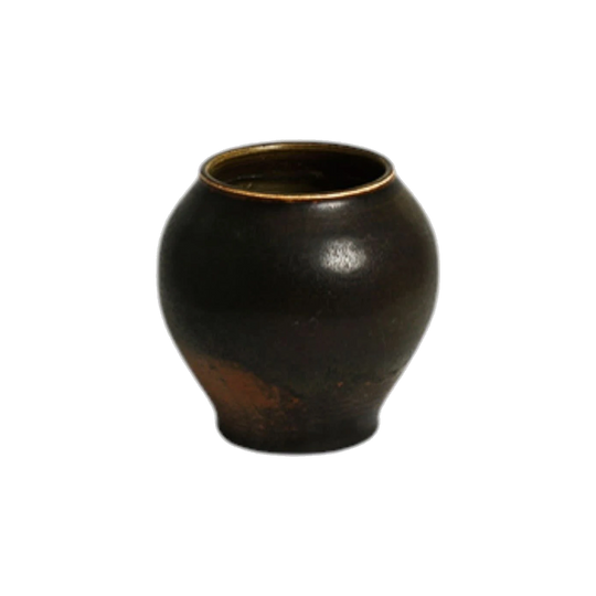 Rounded Dark Vase
