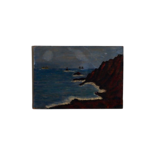 V. Gally Oil on Board Seascape