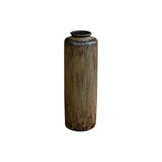 Cream & Brown Svelte Vase