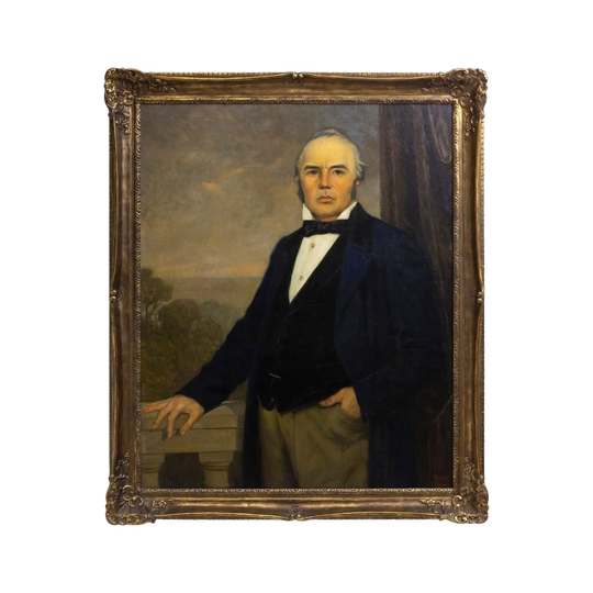 Large Signed Oil on Canvas Portrait of a Gentleman by Oskar Gross (1871–1963)