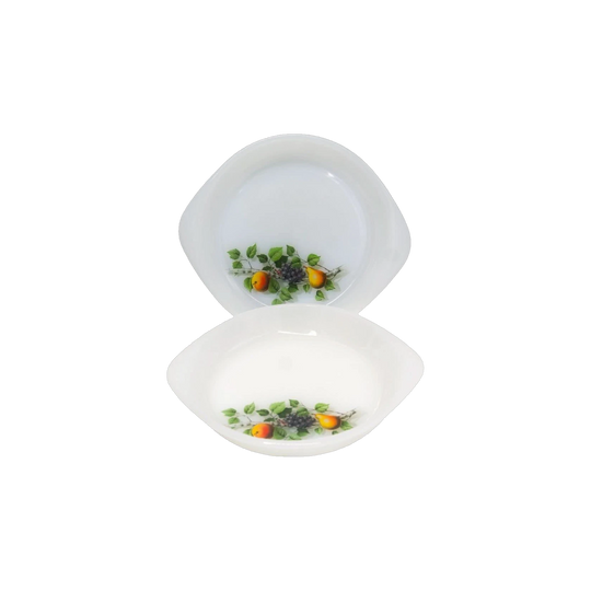 French Arcopal Dishes with Fruit Motif