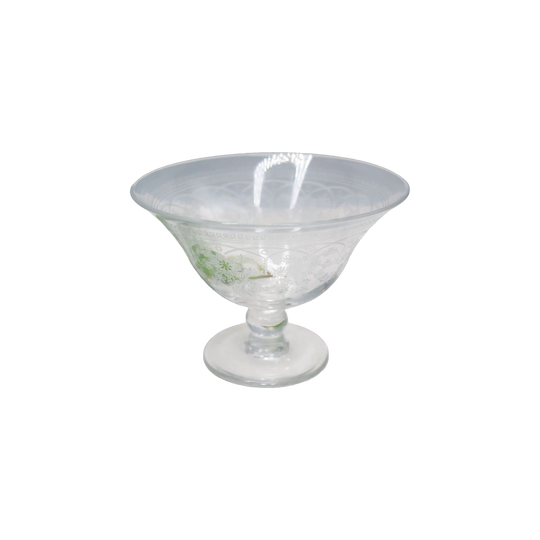 Stunning Webb Corbett Etched Crystal Compote