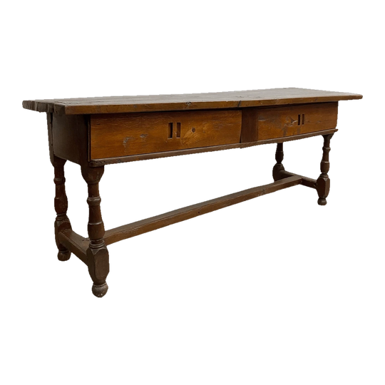 Antique 18th-Century Oak Console / Hall Table
