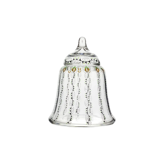 Austrian Secessionist Enamelled Glass Candy Jar, c. 1915