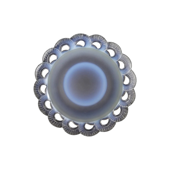 Pierre d'Avesn Opalescent Art Deco Moulded Glass Centrepiece, c. 1927–1930