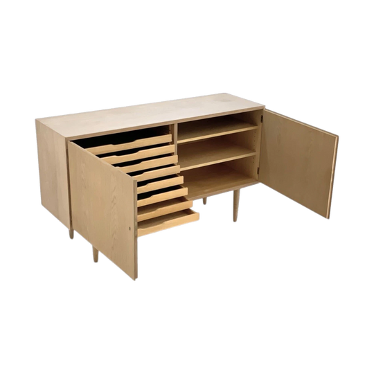 Carlo Jensen for Poul Hundevad Oak Sideboard, Denmark