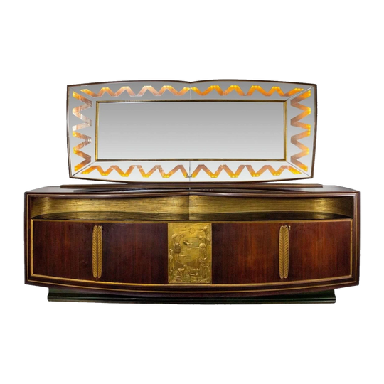 1950s Italian Modernist Dining Suite by Vittorio Dassi, Executed by La Permanente Mobili Cantù