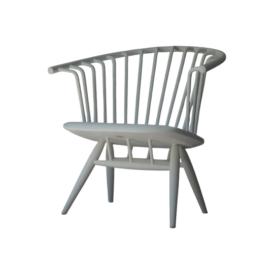 Ilmari Tapiovaara Crinolette Chairs for Asko, Finland, 1960s – White Lacquered Birch
