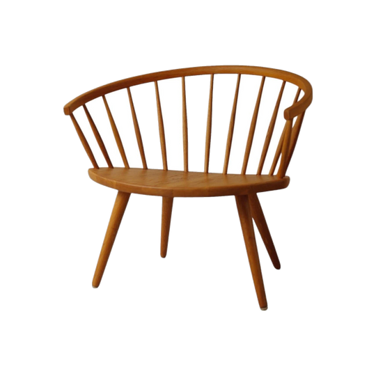 Yngve Ekström Arka Easy Chair in Blonde Oak, Stolab Sweden, 1960s Swedish Mid-Century Modern
