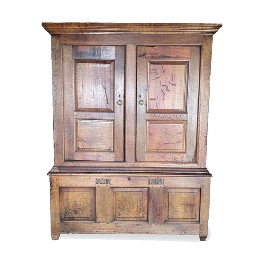 Early 18th century Oak English Horse Tack Cupboard