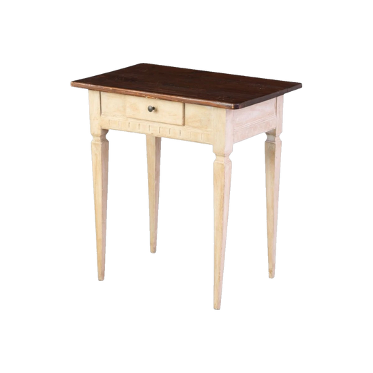19th-Century Swedish Painted Neoclassical Side Table