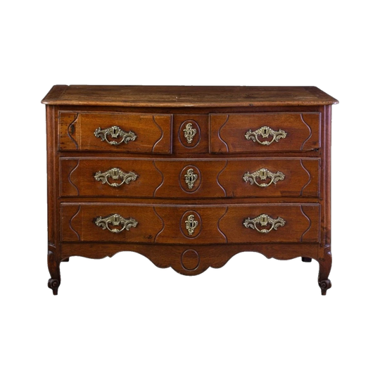 French Louis XIV Style Oak Commode, 19th Century