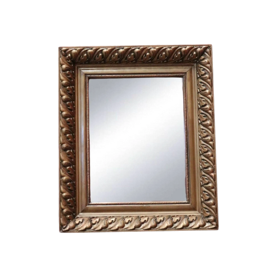 Antique French Bevelled-Edge Wall Mirror with Acanthus Leaf Frame – Hall Mirror