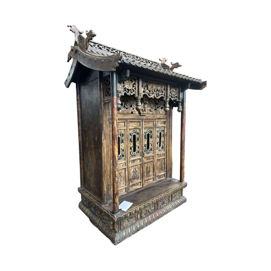 18th‑Century Chinese Ancestral Altar Shrine in Northern Elm, Shanxi Province