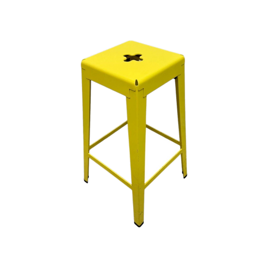 Tait Good One Barstool – Light Yellow Powder Coat Steel (Australian Made)