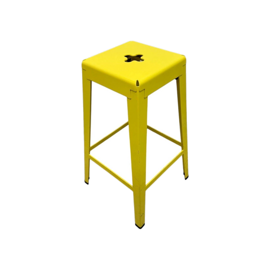 Tait Good One Barstool – Light Yellow Powder Coat Steel (Australian Made)