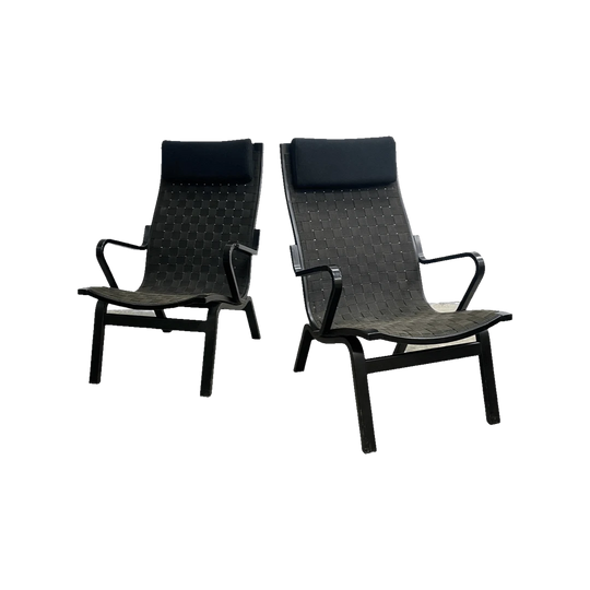 Mid-Century 'Albert' High-Back Armchairs by Finn Ostergaard, Denmark, 1978