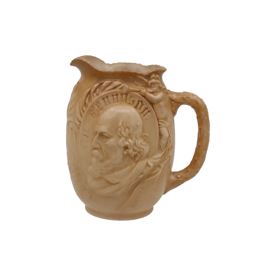 Doulton Burslem jug commemorating Alfred, Lord Tennyson