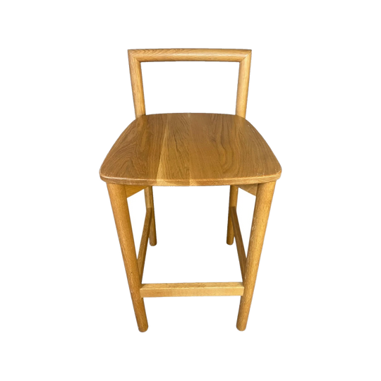 Oak High Back Stool by Didier