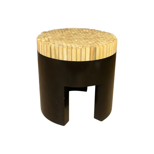 Black Chiquita Stool by Kenneth Cobonpue