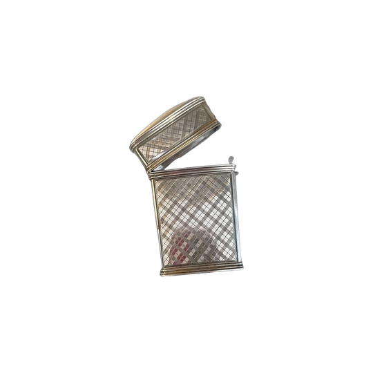 Sterling silver vesta case